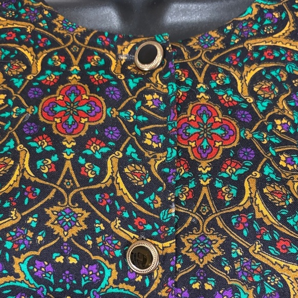 Vintage Motherhood Paisley Women's Dress Made in the USA Size Medium - Picture 2 of 9